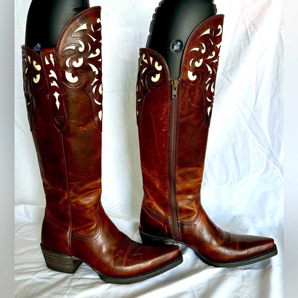 Ariat knee high boots size 7B